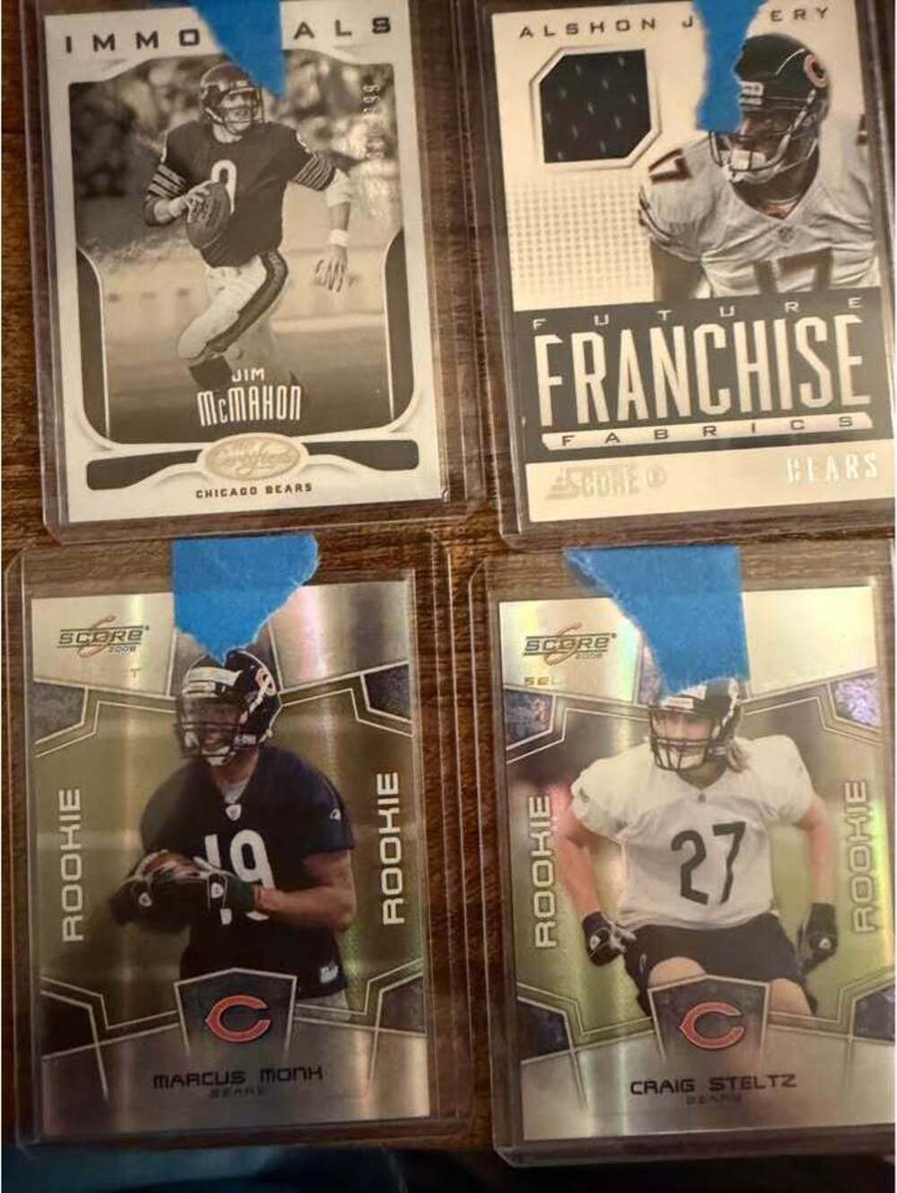 Chicago Bears Football Card Lot – Autos, Relics & Numbered Cards